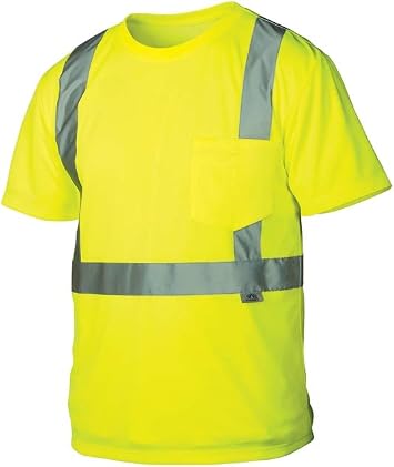 Pyramex RTS21 Series Moisture Wicking T-Shirt Hi Vis Lime Size Extra Large