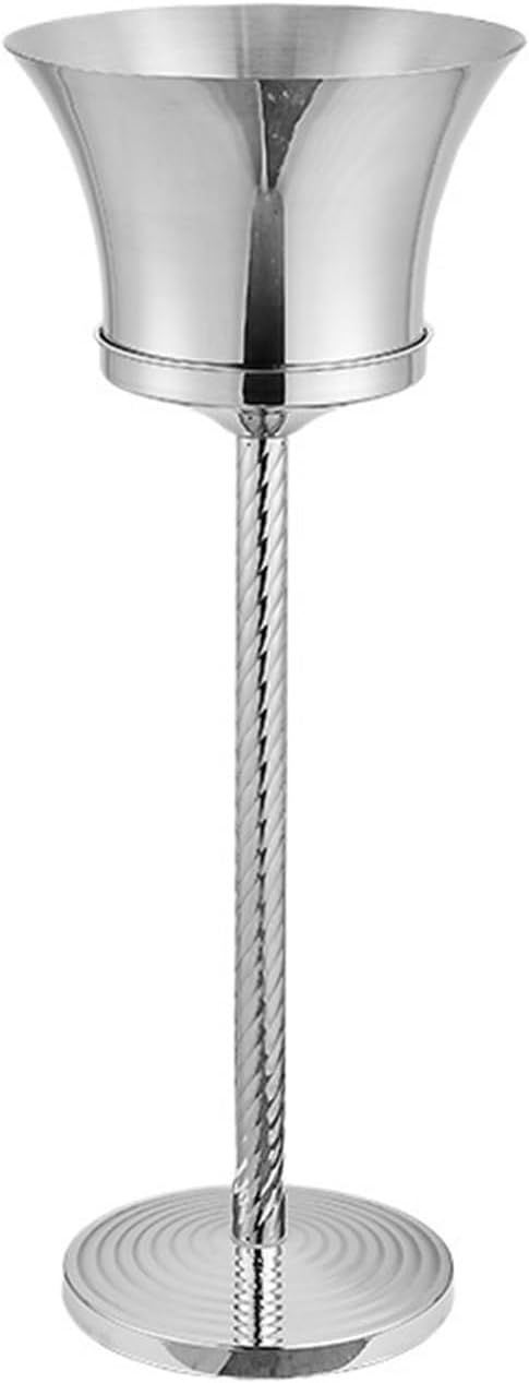 Portable Stainless Steel Ice Bucket Floor-Standing Wine Bucket for Wine, Champagne Or Beer Bottles Party