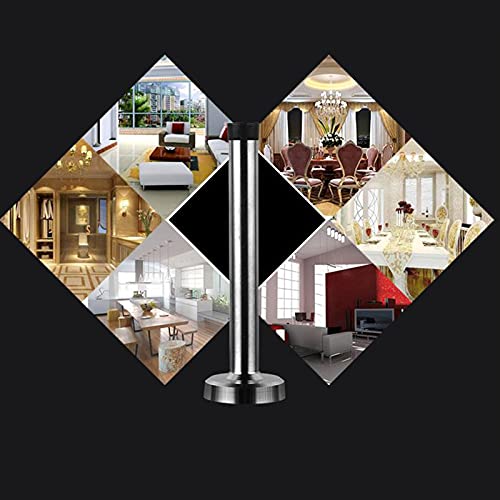 Pacote com 8 batentes de porta, batente de porta de parede cromado prata resistente amortecedor amor