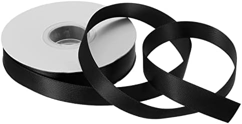 sourcing map 15mm 25 Yard(23m) Satin Ribbon Grosgrain Thin Solid Silk Wedding Bouquet Ribbon for Valentine's Day Gift Wrapping Cake Box Bows Gold
