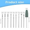 Nail Drill Bit Set, 10 Pcs Russian Manicure Drill Bits Mini Sanding Bands for Nail Drills Diamond Nails Drills Bits Professional Cuticle Removal Bit Rotary Burrs Diamond Manicure Set for Home Salon