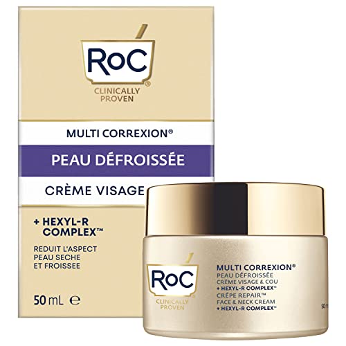 RoC Multi Correxion® Crépe Repair Face & Neck Cream, Daily Anti-Aging, Dry Skin Care Treatment, 50ML