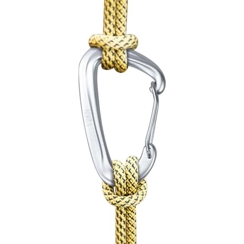 Besreey Clip de mosquetón para llaves, clip de resorte, clip para llavero, clip de aluminio, equipo de escalada pesado, para llaves, gimnasio, camping, senderismo