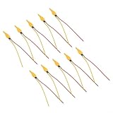 LED Flackernde Kerzenlicht Dioden für 3V-5V Batterien, Kunststoff Flammenlicht Leuchtmittel für Geburtstag Party DIY Zuhause(10pk)