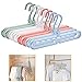 Acslam MEACOM 8 Stück Kleiderbügel Platzsparende, Multi Kleiderbügel Organizer Stabil Kleiderschrank Platzsparend Schrank Bügel Raumsparbügel Clothes Hanger mit 9 Löchern (8 Stück-4 Farben)