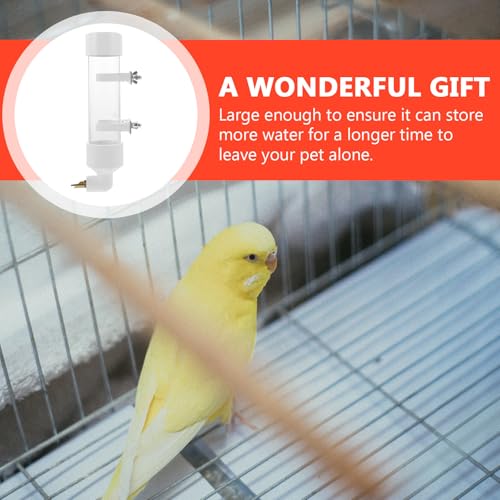 Bebedero automático de plástico resistente para jaulas de aves pequeñas 6