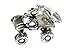 Miniblings Quad Motocross Offroad Charm Geländefahrzeug Auto Silber - Handmade Modeschmuck I Kettenanhänger versilbert - Bettelanhänger Bettelarmband - Anhänger für Armband