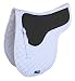 CHALLENGER Horse English Saddle Pad Cotton Quilted Trail Contoured White 72137