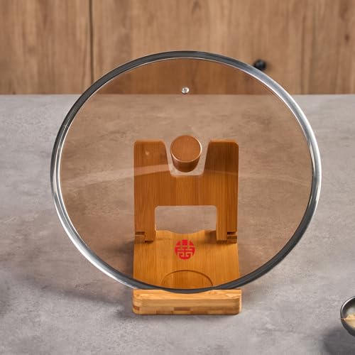 Wok de hierro fundido con tapa de vidrio 13.4" miniatura 6