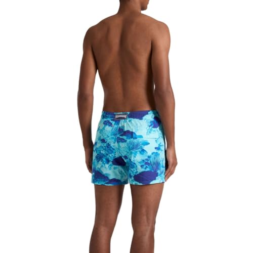 Vilebrequin, Men Stretch Short Swim Shorts Coral Reef, M — view 3