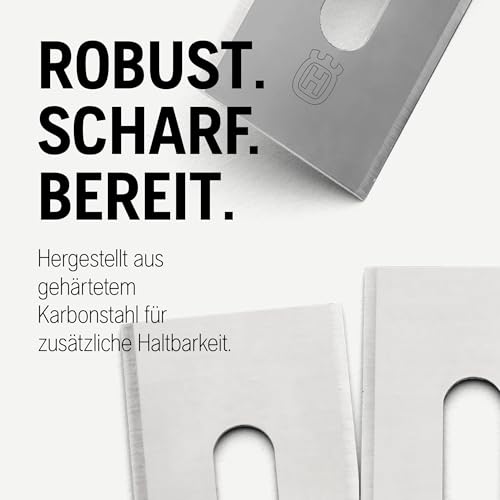 Husqvarna Automower® Endurance Messer – 6er-Pack Kohlenstoffstahl, 4-Kanten-Design für längere Lebensdauer und schärfere Schnitte