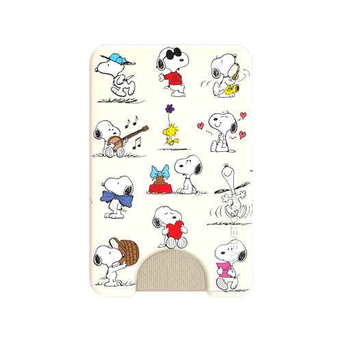 VELVET CAVIAR compatible with MagSafe Wallet 2.0 | Magnetic Card Holder Wallet for iPhone 17/16/15/14/13/12 or Phone Cases compatible with MagSafe | Snoopy Moods