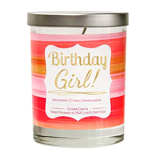 "Birthday Girl!" | Citrus, Raspberry, Sandalwood | Luxury Scented Soy Candles | 10
