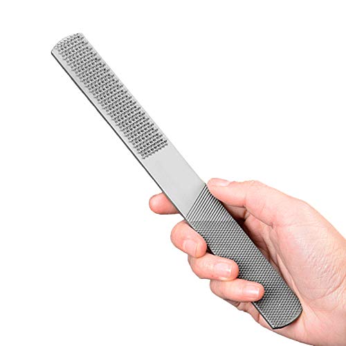 YankMooM Half Round Flat Rasp 4 in 1 Carbon Steel Wood Rasp for Shaping Wood Leather Plastic Metal Tools,Wood Carving Files Rasp (8''/200mm)