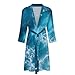 Soft Spa Bath Robe Fashion Robe With Pockets Lightweight Bathrobe For Men Ocean Beach Theme Sea Waves