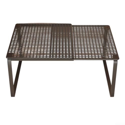 EcoLivzen Étagère de rangement empilable réglable en métal pour placard de cuisine et rangement à la maison, 27 x 27 x 22 cm, blanc (1 noir (22 cm)