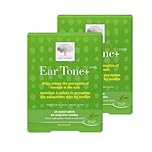 New Nordic Ear Tone - Ear Supplement to Support Tinnitus Relief - Includes Ginkgo Biloba, Pine Bark & Magnesium - Aids Blood Circulation - 60 Vegan Tablets(Pack of 2)