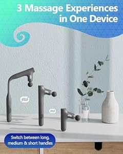 3-in-1 Detachable Massage Gun Deep Tissue with Extension Long Handle — photo 4 of 6