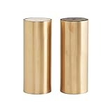 Maße: H: 8 cm, Dm: 3 cm House Doctor 205340990 Salz und Pfeffer, SP, messing, Set mit 2 Stück, Dm: 3 cm, h: 8 cm, Aluminium, Eisen