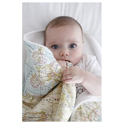 Arrullo bebé supersuave recien nacido 10 estampados by Mimuselina (Mapamundi) o mapa mundi - mundo