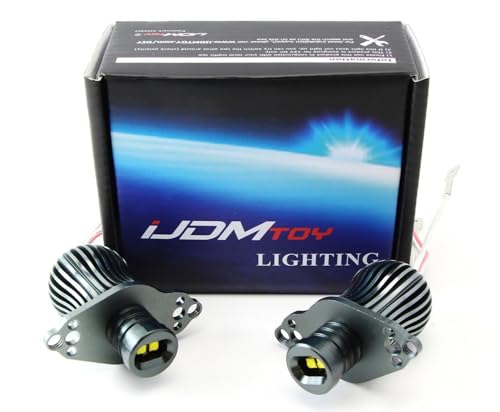 iJDMTOY LED Angel Eye Marker Bulbs Compatible with 2006-08 BMW E90 3 Series Xenon Trim & 2009-12 BMW 3 Series LCI Standard Halogen Trim, 20W Xenon White High Power LED Light by iJDMTOY - Image 5