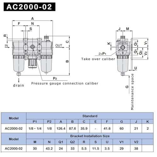 Soupape de décharge AC4000-04 pour stabiliser la pression du compresseur - 5