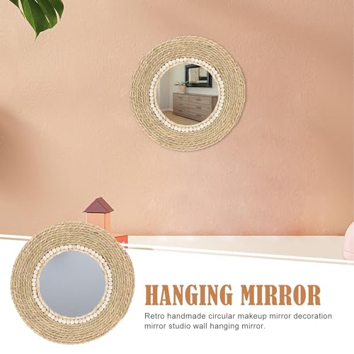 Miroir suspendu en corde pour créer un véritable art mural chez soi
