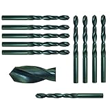 Schwarze Ausführung 0,70 mm Spiralbohrer (10 Stück) Bohrer Metallbohrer Stahlbohrer HSS