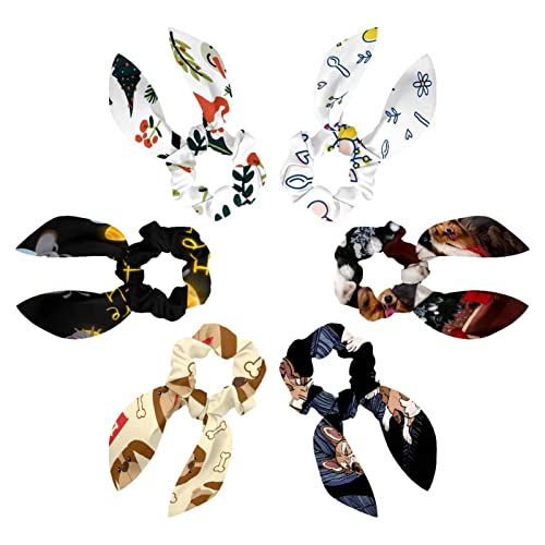 Lot de 6 chouchous doux oreilles de lapin, le cadeau idéal pour filles