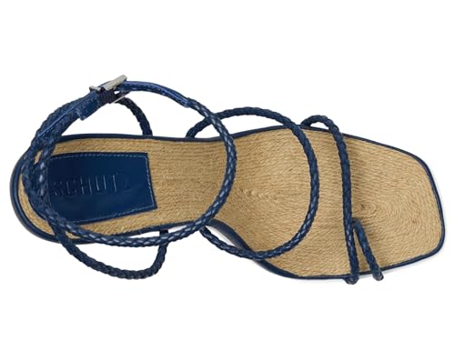 SCHUTZ Women's Kaya Straw Sandal2