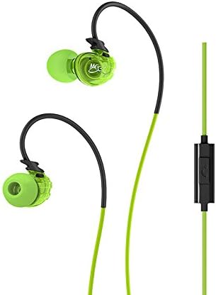 MEE audio Sport-Fi M3P In-Ear Headphones with Memory Wire and Inline Microphone and Remote (Green)