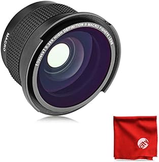 Opteka 0.35X Professional Super Wide Angle Fisheye Lens w/Macro Close Up for Nikon