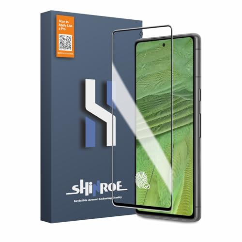 Image of Tempered Glass for Google Pixel 7 (6.1 Inch) Military Grade 9H Screen Guard, Anti-Scratch, Shatterproof, Edge-to-Edge Full Coverage - Black Border