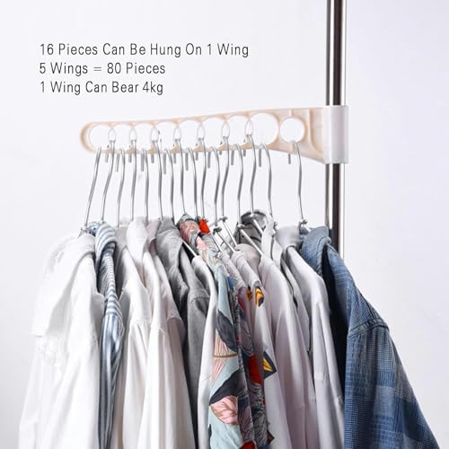 Rangement vertical d'angle télescopique pour suspendre les vêtements - 6
