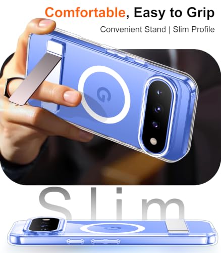 Image of Designed for 11 Pro XL Case 2026, [Built-in Invisible Kickstand][Compatible with MagSafe][Military Grade Shockproof] Slim Translucent Matte Phone Case-Clear