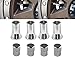 Muzzys C20008 - TPMS Chrome Valve Stem Sleeve and Cap - Set of 4