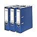 Produktbild Original Falken 3er Pack PP-Color Kunststoff-Ordner. Made in Germany. 8 cm breit DIN A4 blau Vegan Ringordner Aktenordner Briefordner Büroordner Plastikordner Schlitzordner