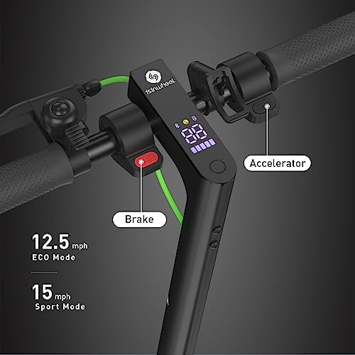 Isinwheel S9 Pro Electric Scooter 18 Miles Long Range And 15-18 Mph Portable Folding Commuting Scooter For Adults, Dual Brakes & App Support #TOP2
