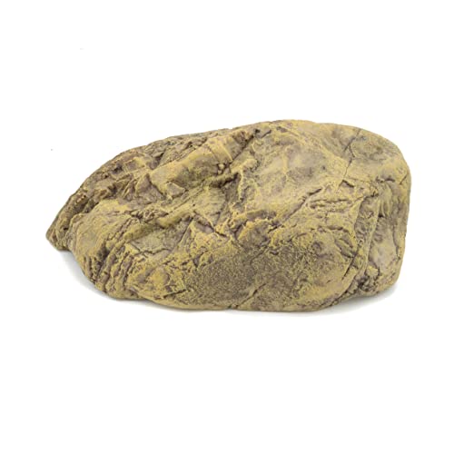 Jihaqua Reptile Rock Reptile Hide Cave Hideout Terrarium Habitat Decor Ornament Shelter (Style A) #TOP3
