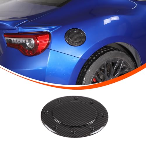 Fuel Tank Cover Gas Cap Petrol Tank Fuel Filler Cover Trim Compatible with 2012-2020 Toyota 86 Subaru BRZ Exterior Accessories,ABS Oil Cap Gas Cover Trim Sticke (1PCS) (Noir)