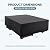 DUMOS Outdoor Furniture Cover Rectangular Heavy Duty 600D Waterproof UV Resistant Patio Sofa Couch Sectional Cover for Deck Table Chairs Backyard Dining Sets, 111"L x 74"W x 28"H, Classic Black
