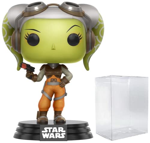 POP Star Wars: Rebels - Hera Syndulla Funko Vinyl Figure (Bundled with Compatible Box Protector Case), Multicolored, 3.75 inches
