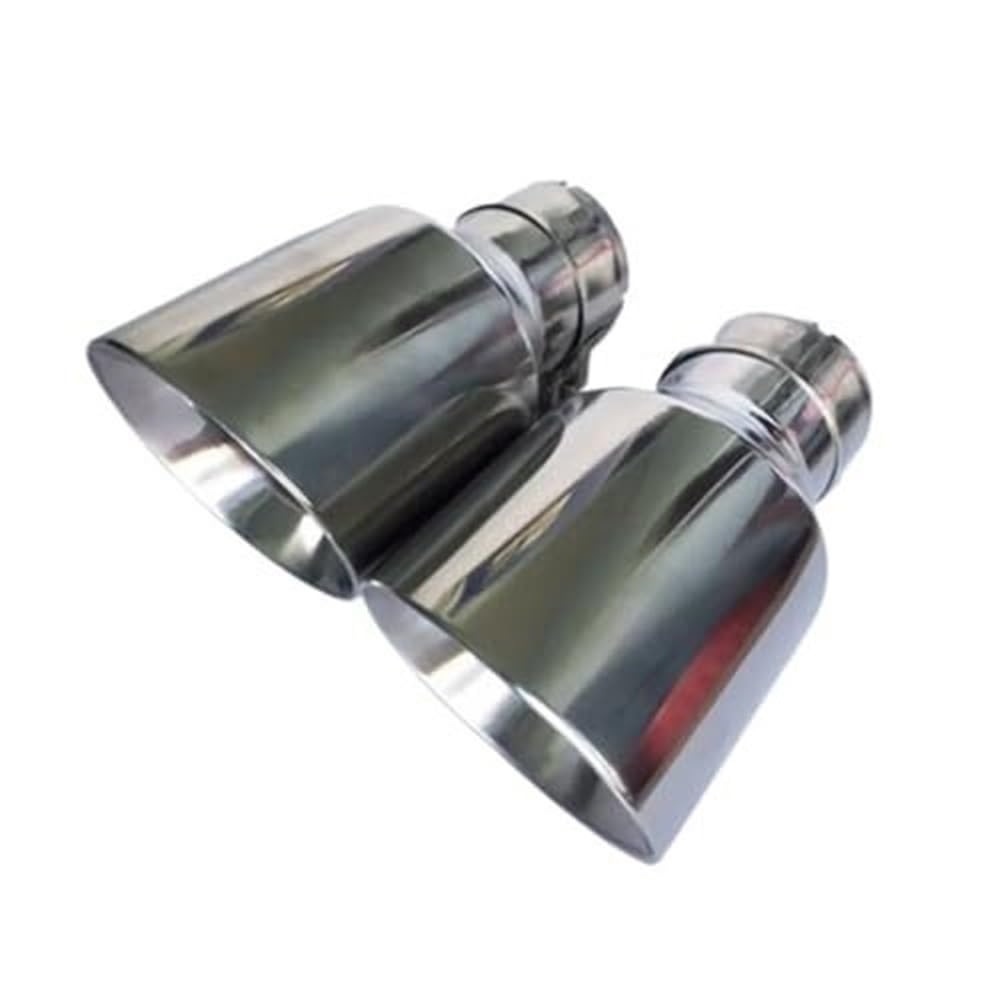 Terminali di scarico Terminale Di Scarico In Acciaio Inox Per Auto, Marmitta Per Benz, Ingresso 48-76 Mm