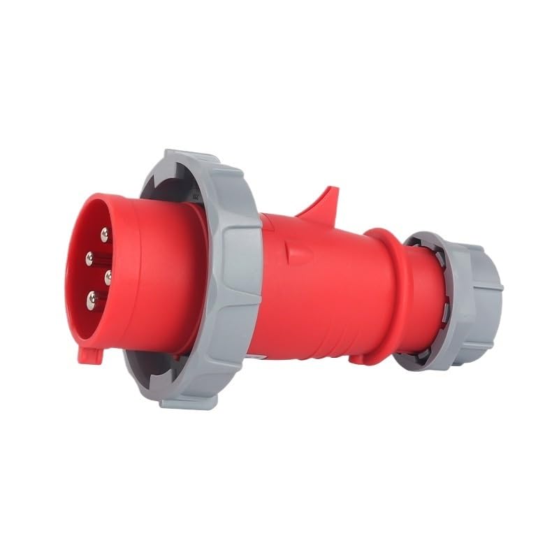 IP67 Waterproof Aviation Plug Connector 4 core 32A Three-Phase Explosion-Proof Industrial Socket 220V(Concealed Socket)