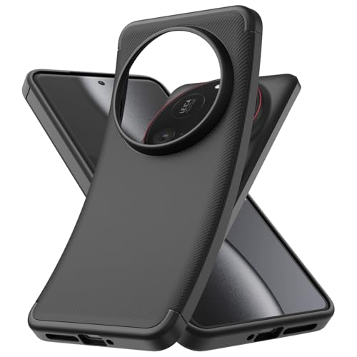 YESARMOR Schwarz Hülle Weiches Silikon Handyhülle - für Xiaomi 15 Ultra Handyhülle Stoßfeste Kratzfest Extra Dünn Schutzhülle