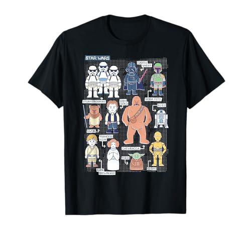 T-shirt Star Wars au design de schéma technique et coton ultra doux