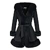 GRAN-ORIENTE-Suede-Jacket-for-Women-with-Faux-Fur-CollarLong-Sleeve-Warm-Winter-Parka-Coat-with-Belt-Outerwear GRAN ORIENTE Suede Jacket for Women with Faux Fur Collar,Long Sleeve Warm Winter Parka Coat with Belt Outerwear