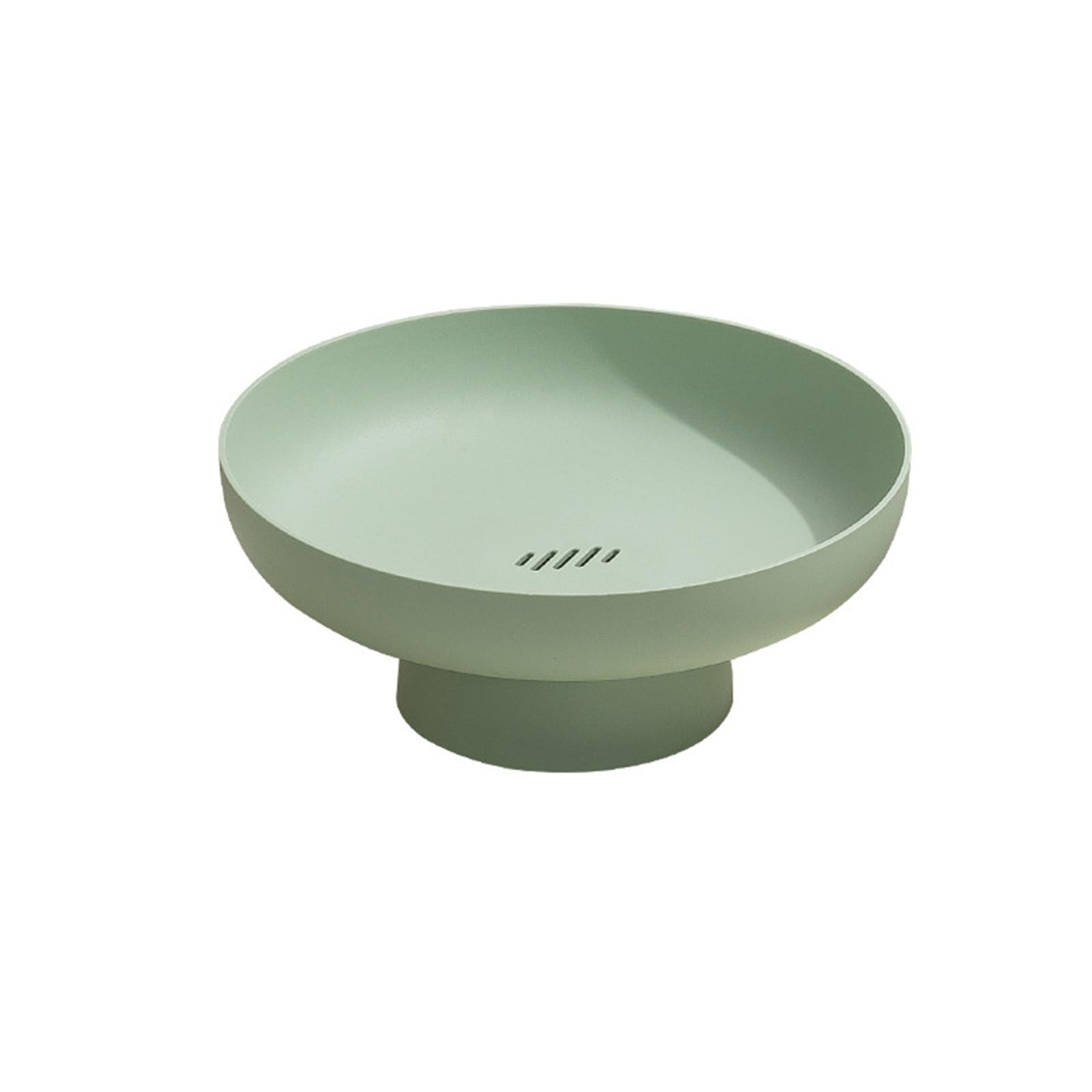 WAZUBC High Base Fruit Bowl, Snack Storage Tray with Base Display Bowl Fruit Bowl Dessert Display Stand Candy Plate Fruit Tray Food Storage Tray (Green)