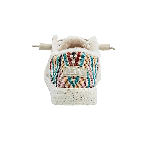 HEYDUDE Wendy Funk Wool Beige Size 7 | Women's Loafers | Women's Slip On Shoes | Comfortable & Light Weight