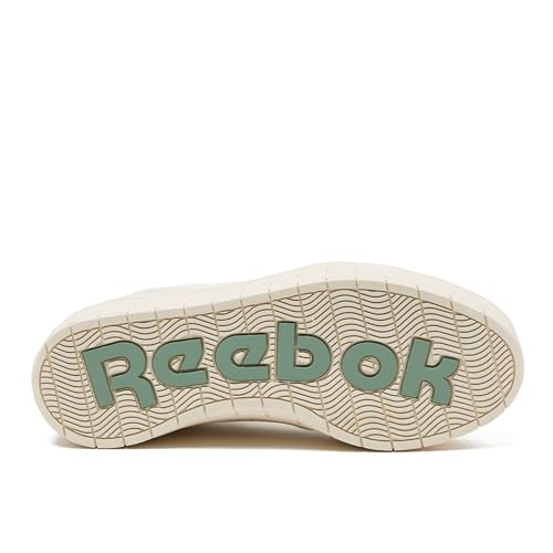 Reebok Court Advance Surge Platform Womens Sneakers, Fashion Tennis Shoes for Women, Chalk/Vintage Chalk/Hybrid Green, 7.5